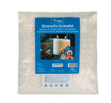 Biowachs-Granulat naturrein pflanzliches Wachs in Großpackung 1000g