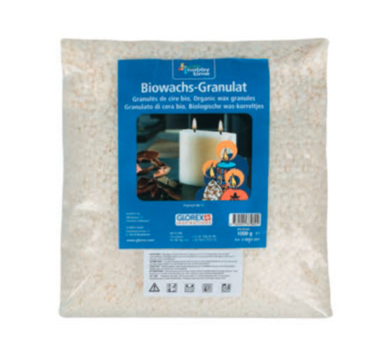 Biowachs-Granulat naturrein pflanzliches Wachs in Großpackung 1000g