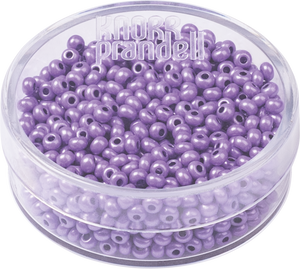 Böhmische Rocailles Glasperlen flieder perlmutt Ø 2,5mm 17g/Dose