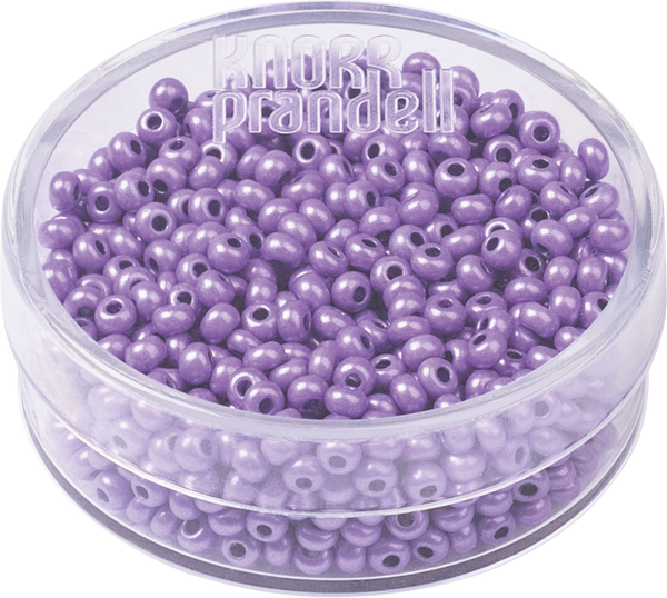 Böhmische Rocailles Glasperlen flieder perlmutt Ø 2,5mm 17g/Dose