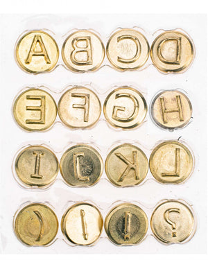 Brennstempel Buchstaben A-L 16-teilig