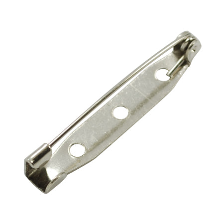 Broschennadel silbern mit Steg 30mm 1 Stück