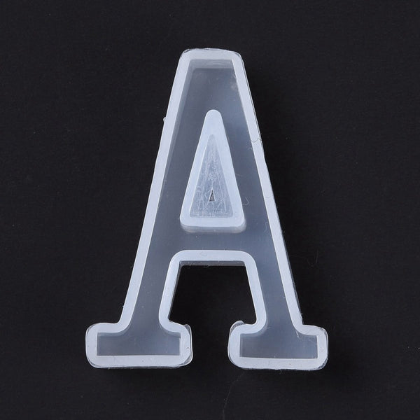 Gießformen Set Alphabet A - Z, 26-teilig, 40x20x11mm Silikon Gießform