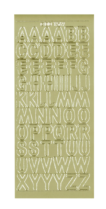 Konturensticker Buchstaben groß 1 Bogen 10x23cm