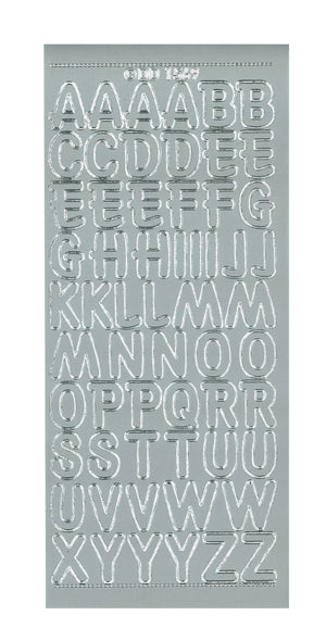 Konturensticker Buchstaben groß 1 Bogen 10x23cm