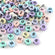 Buchstabenperlen-Mix rund pastell 7x3,5mm 150 Stück