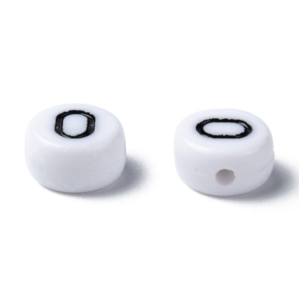 Acrylperlen-Set Zahlen  0~9 7x4mm 720 Stück/Box