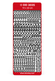 Konturensticker Buchstaben Schrift Helvetica 10x23cm 1 Bogen