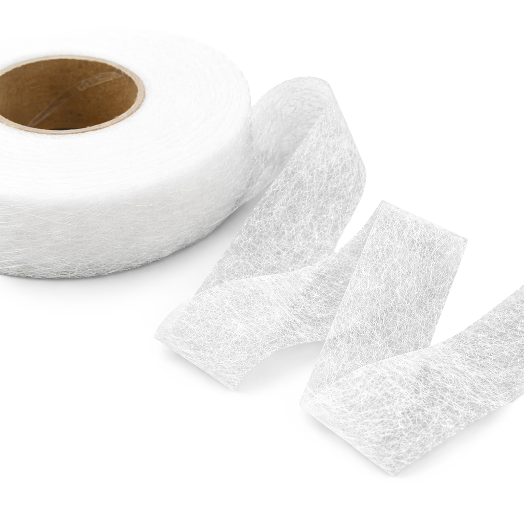 Bügelsaum doppelseitig klebend weiß 15mm 64m Rolle