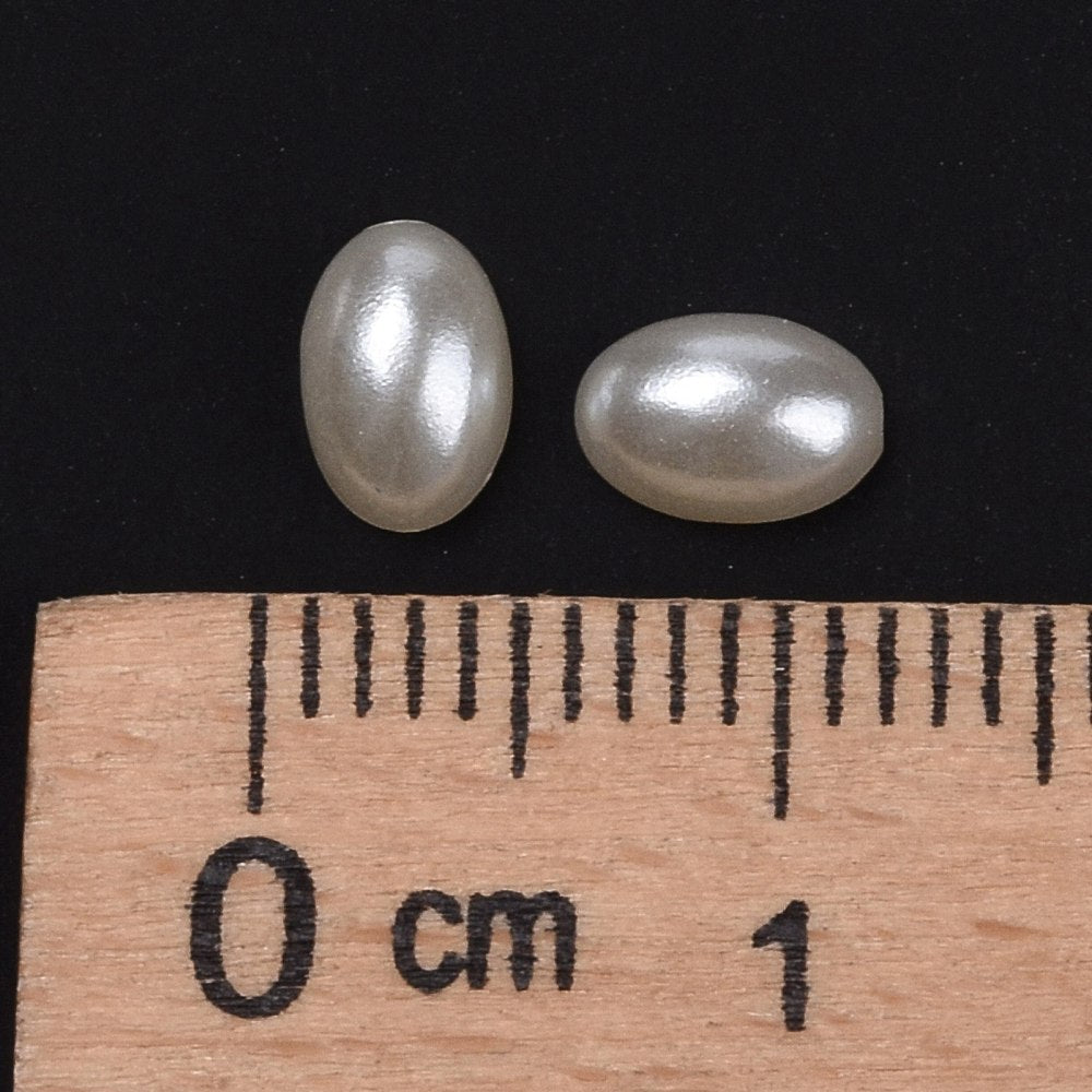 Cabochons oval 6x4x2mm perl creme 200Stk.