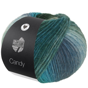 Lana Grossa Candy Effektgarn 80 % Schurwolle (Merino extrafein)  20 % Polyamid 100g/ 300m