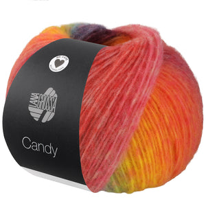 Lana Grossa Candy Effektgarn 80 % Schurwolle (Merino extrafein)  20 % Polyamid 100g/ 300m