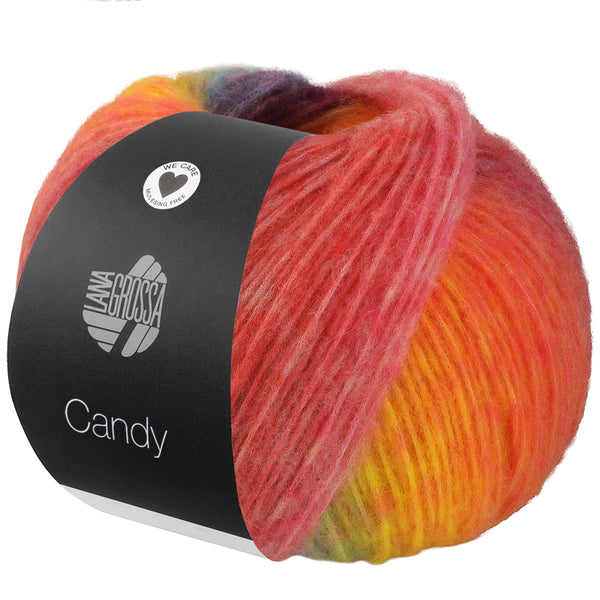 Lana Grossa Candy Effektgarn 80 % Schurwolle (Merino extrafein)  20 % Polyamid 100g/ 300m