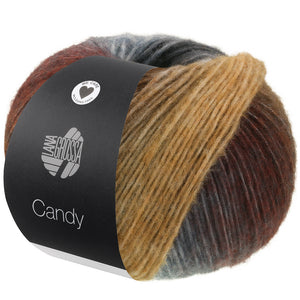 Lana Grossa Candy Effektgarn 80 % Schurwolle (Merino extrafein)  20 % Polyamid 100g/ 300m
