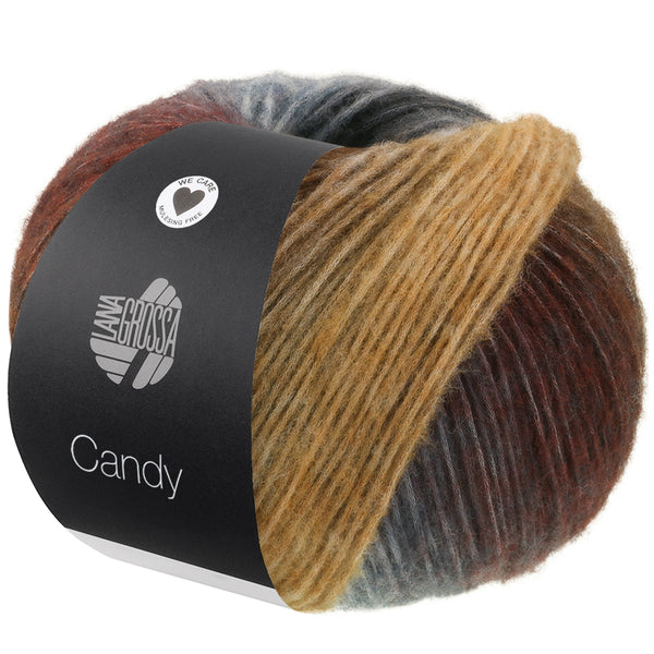 Lana Grossa Candy Effektgarn 80 % Schurwolle (Merino extrafein)  20 % Polyamid 100g/ 300m