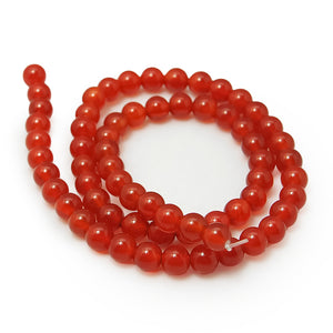 Karneol Perlen rot rund 4mm Qualität A 92 Stück / Strang 37cm