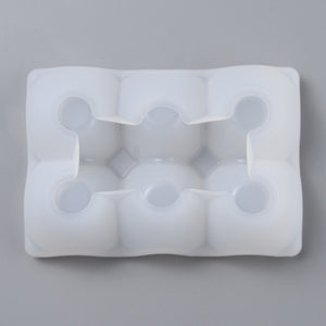 Silikon-Gießform Eierbehälter 6 Eier  145x100x37 mm