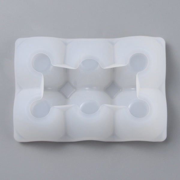 Silikon-Gießform Eierbehälter 6 Eier  145x100x37 mm