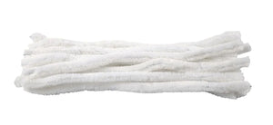 Chenilledraht weiß sehr flauschig ø 12 mm 30cm 8 Stück