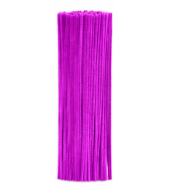 Chenille-Pfeifenputzer 6mm 30cm Großpackung 100 Stück
