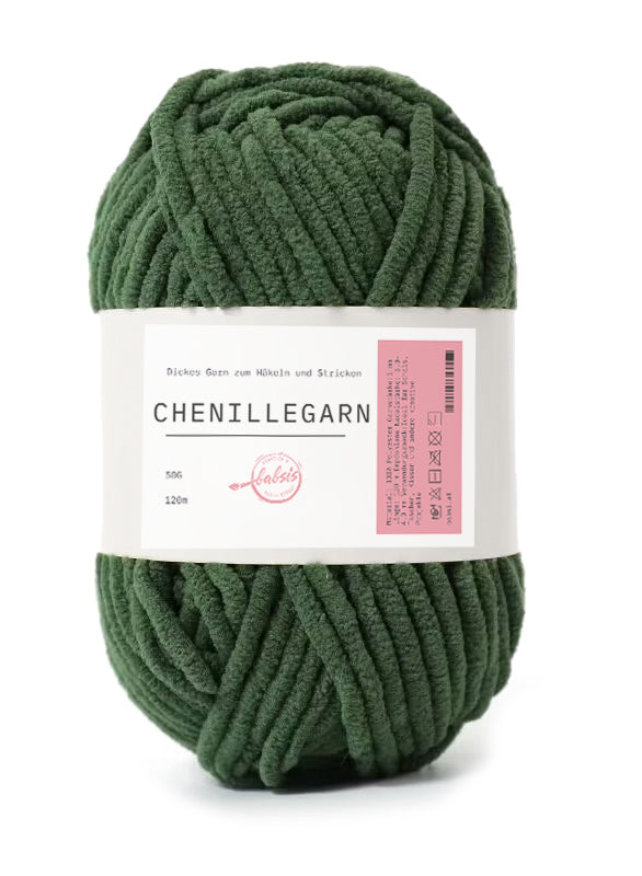 Babsi´s Chenille Häkel- & Strickgarn 50g/120m 100% Polyacryl
