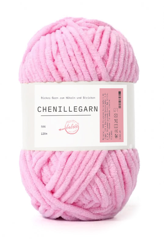 Babsi´s Chenille Häkel- & Strickgarn 50g/120m 100% Polyacryl