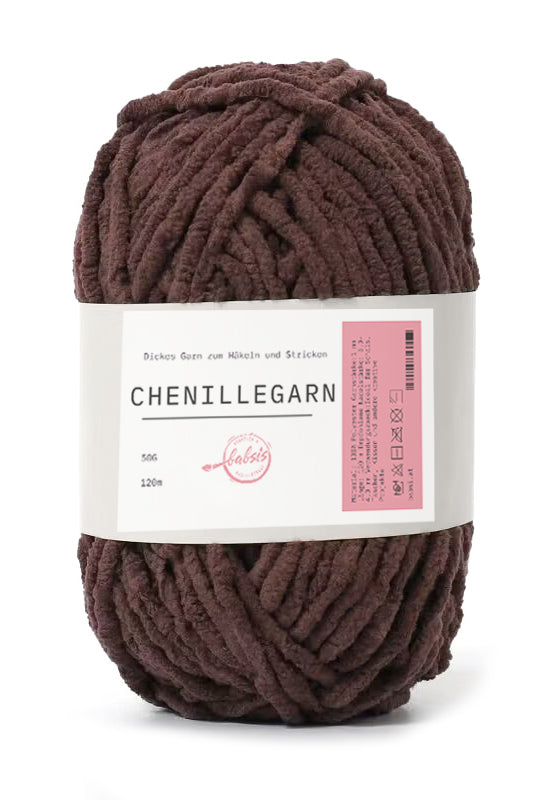 Babsi´s Chenille Häkel- & Strickgarn 50g/120m 100% Polyacryl