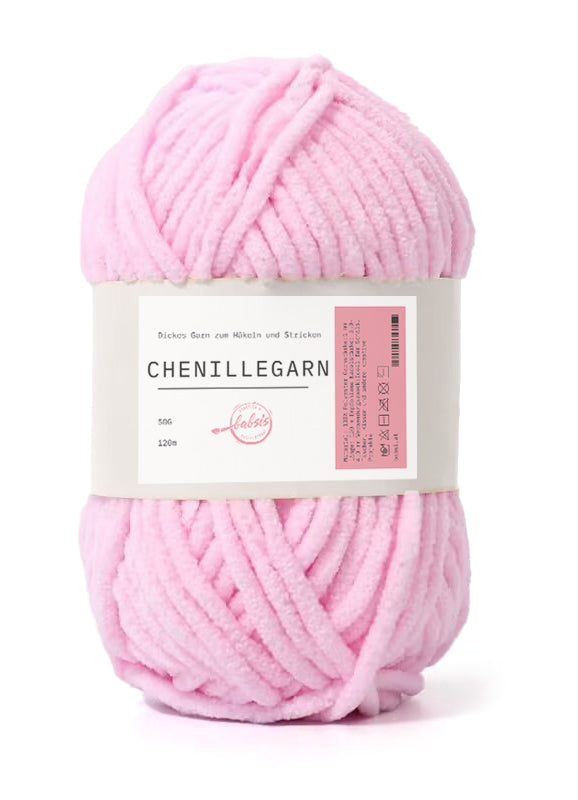 Babsi´s Chenille Häkel- & Strickgarn 50g/120m 100% Polyacryl