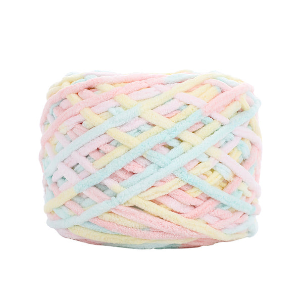 Einhornwolle Chenillegarn Pastell-Farbverlauf 95m / 100g