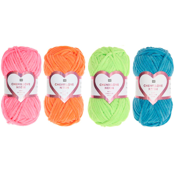 Creative Chenillove NEON Chenillegarn 100% PES 50g / 55m