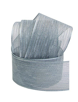 Chiffonband mit Streifen 40mm 1m