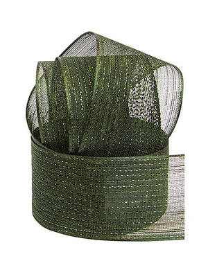 Chiffonband mit Streifen 40mm 1m