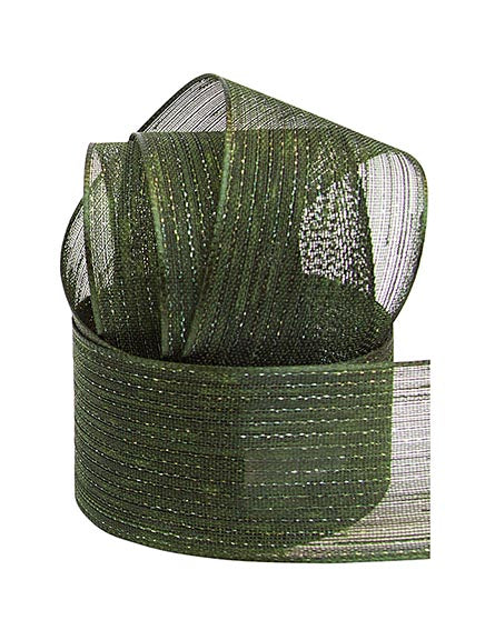 Chiffonband mit Streifen 40mm 1m