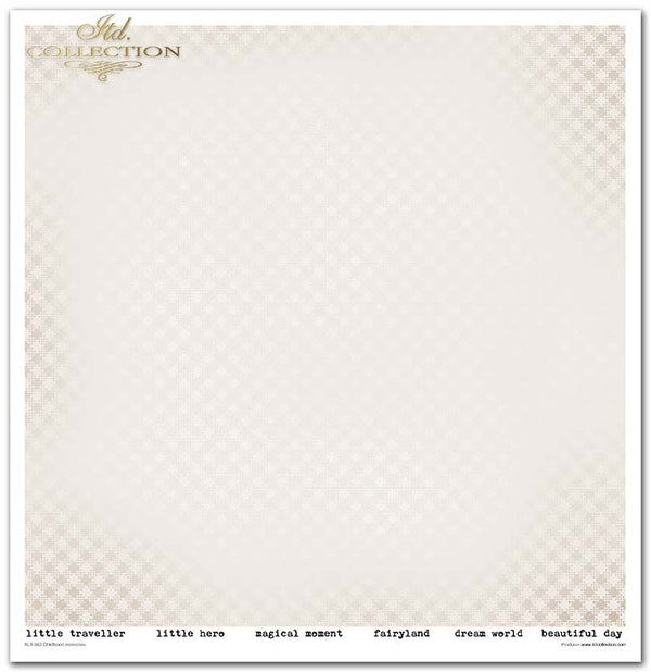 Scrapbooking-Papierset Kindheitserinnerungen rosa 10 Bögen 31x32cm 200g/m²
