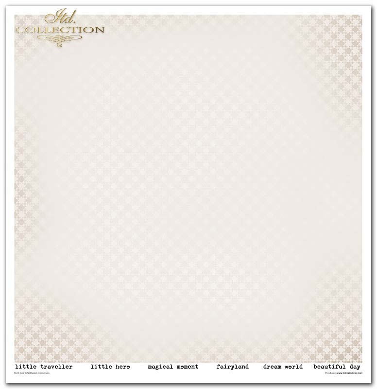 Scrapbooking-Papierset Kindheitserinnerungen rosa 10 Bögen 31x32cm 200g/m²