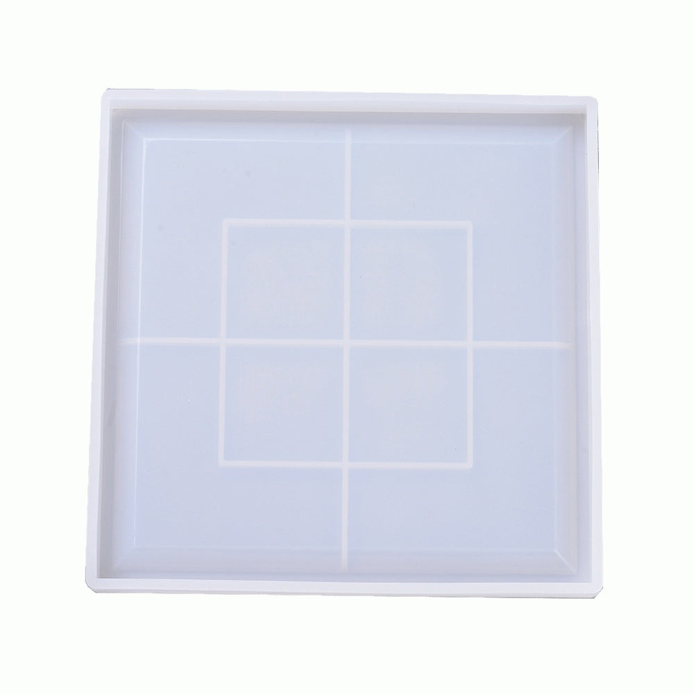 Silikon Gießform Untersetzer quadratisch, 20x20x1,5cm, Untersetzerform