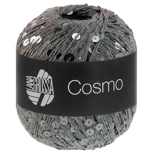 Lana Grossa COSMO Beilaufgarn aus Baumwolle mit großen und kleinen Pailletten 100g / 260m