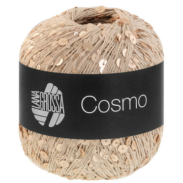 Lana Grossa COSMO Beilaufgarn aus Baumwolle mit großen und kleinen Pailletten 100g / 260m