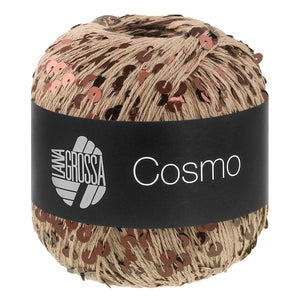 Lana Grossa COSMO Beilaufgarn aus Baumwolle mit großen und kleinen Pailletten 100g / 260m