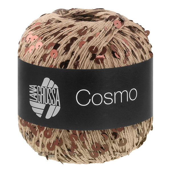 Lana Grossa COSMO Beilaufgarn aus Baumwolle mit großen und kleinen Pailletten 100g / 260m