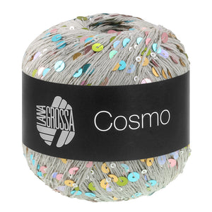 Lana Grossa COSMO Beilaufgarn aus Baumwolle mit großen und kleinen Pailletten 100g / 260m