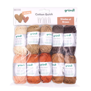 Cotton Quick Mini Baumwollgarn Farb-Set 10 Knäul á 15g