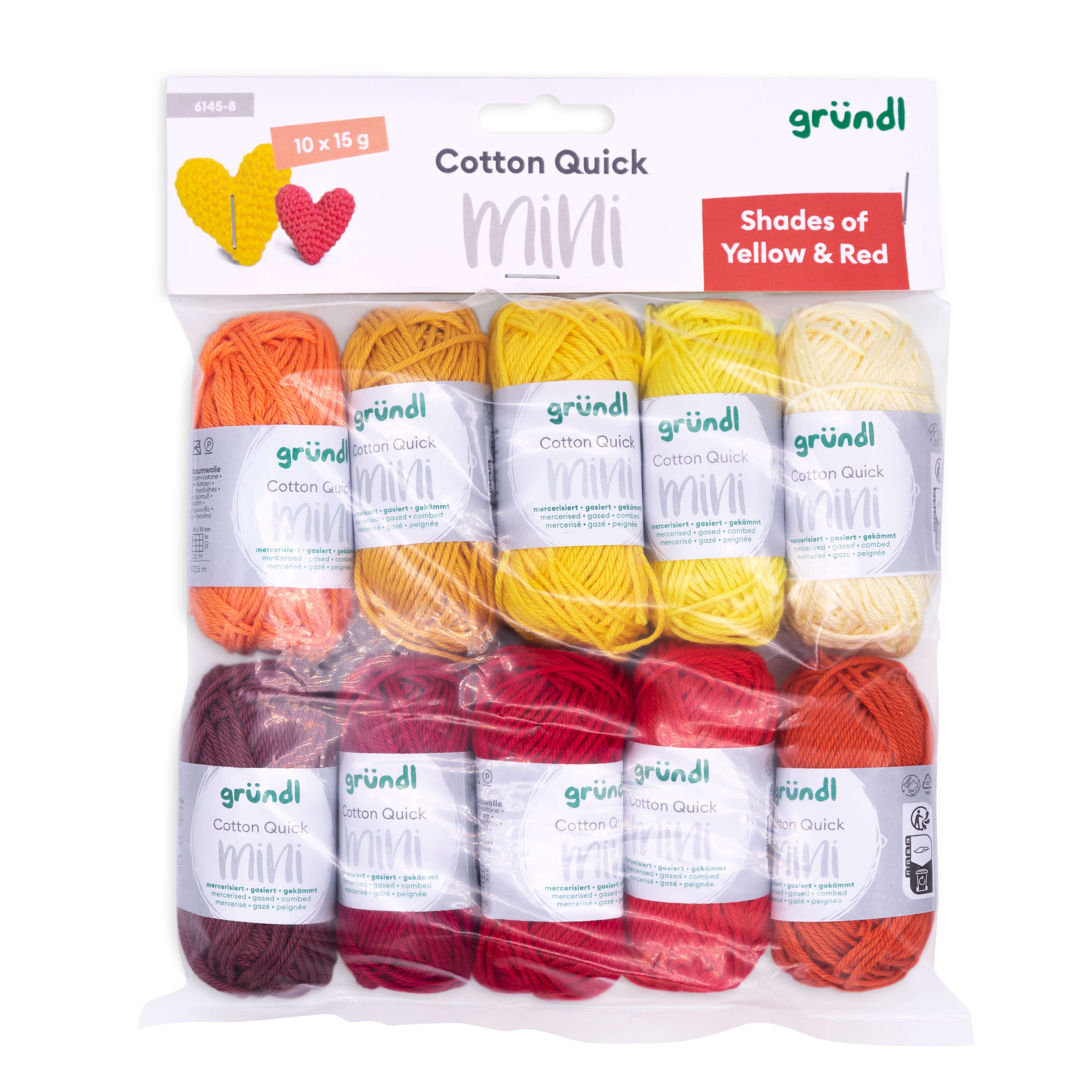 Cotton Quick Mini Baumwollgarn Farb-Set 10 Knäuel á 15g