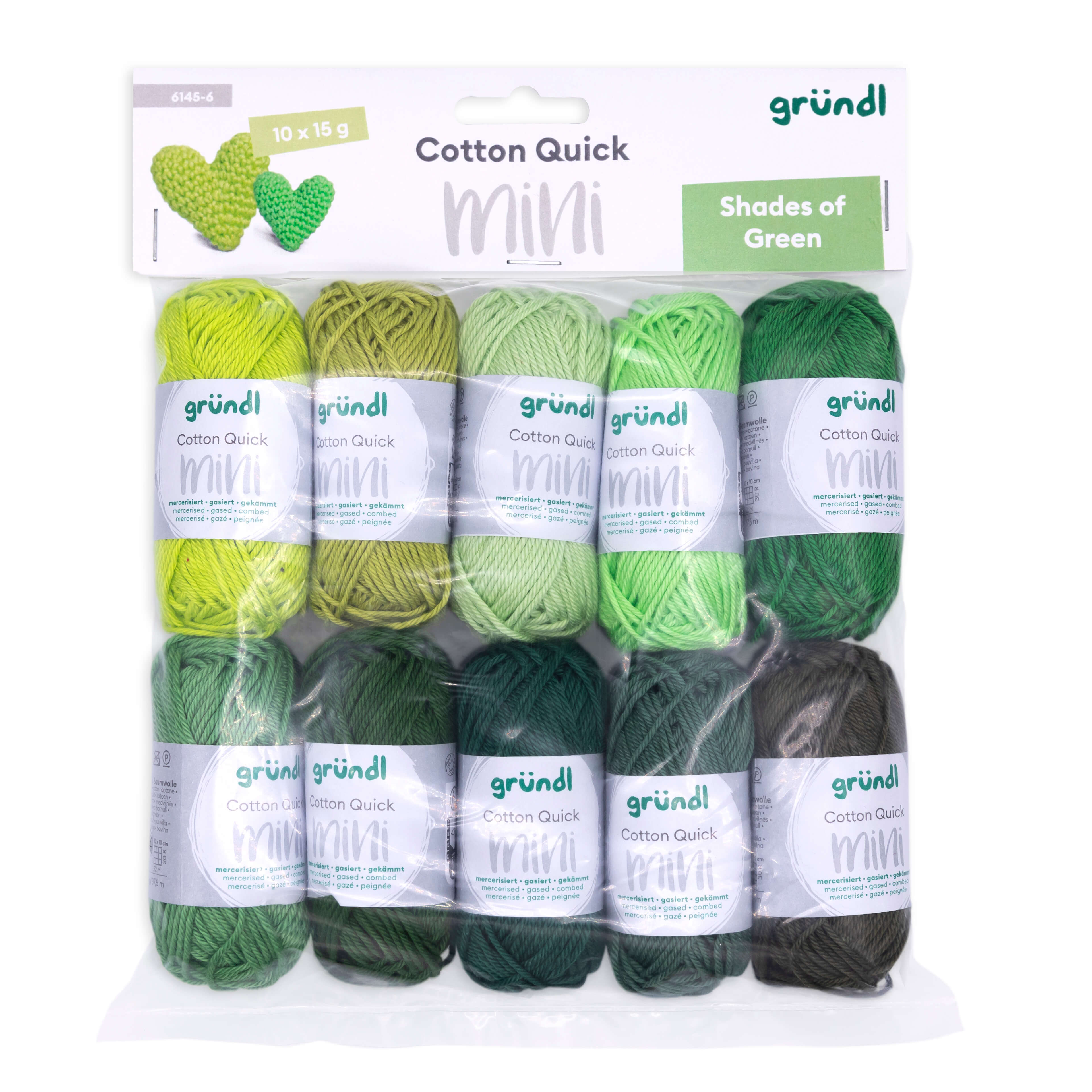 Cotton Quick Mini Baumwollgarn Farb-Set 10 Knäul á 15g