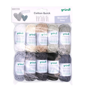 Cotton Quick Mini Baumwollgarn Farb-Set 10 Knäul á 15g