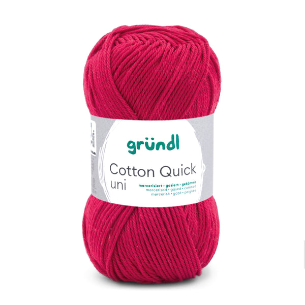 Cotton Quick Uni Baumwollgarn mercerisiert gasiert gekämmt 50g / 125m