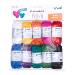 Cotton Quick Mini Baumwollgarn Farb-Set 10 Knäul á 15g