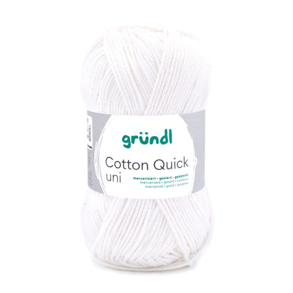 Cotton Quick Uni Baumwollgarn mercerisiert gasiert gekämmt 50g / 125m
