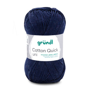 Cotton Quick Uni Baumwollgarn mercerisiert gasiert gekämmt 50g / 125m