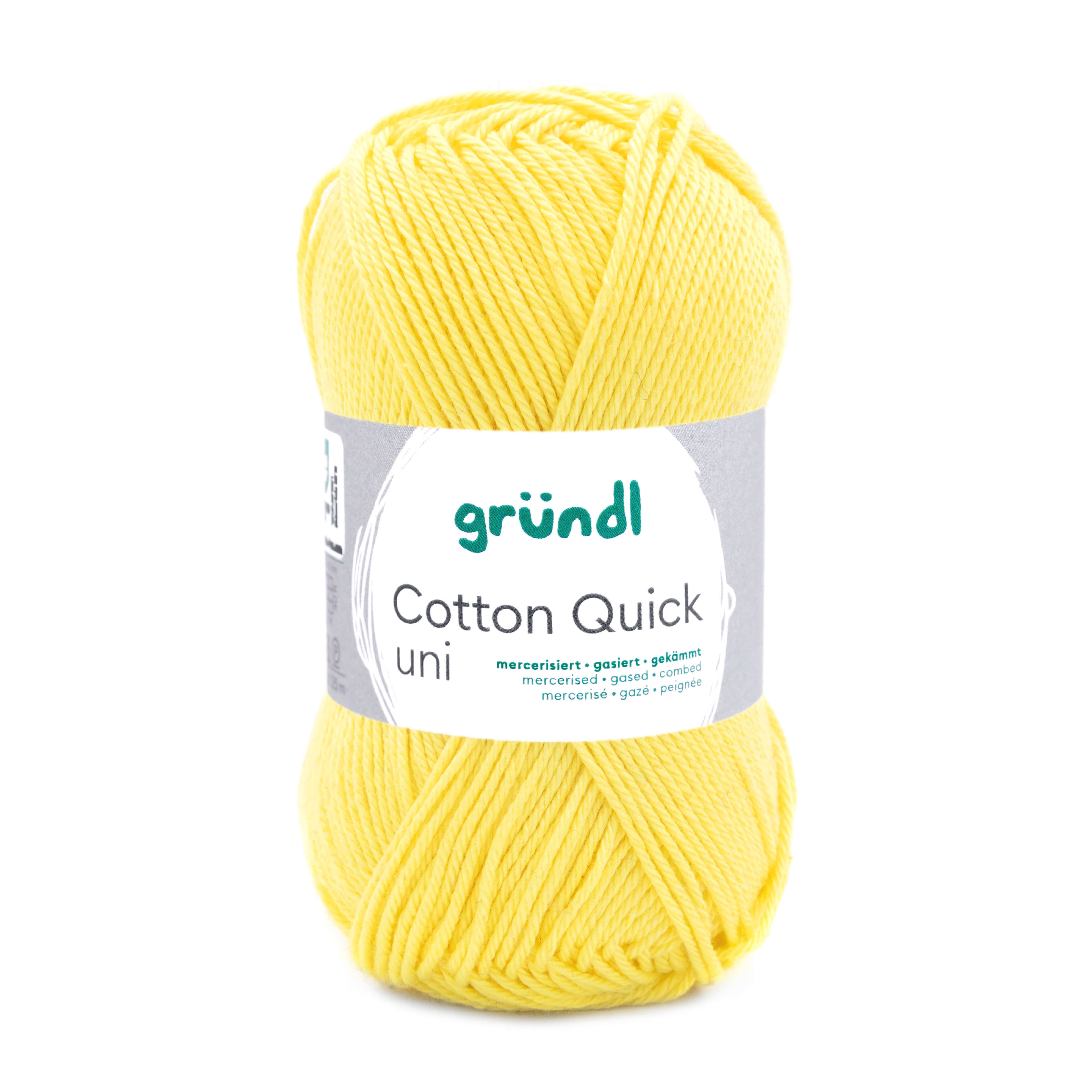 Cotton Quick Uni Baumwollgarn mercerisiert gasiert gekämmt 50g / 125m